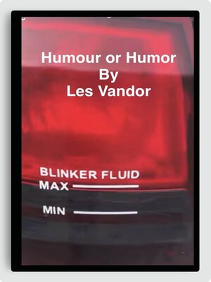 cover image of Humour or Humor